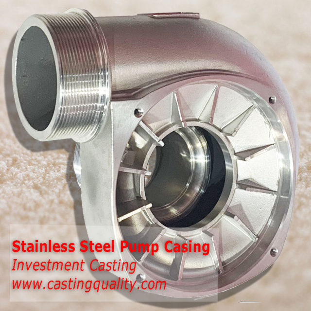 Stainless steel pump housing