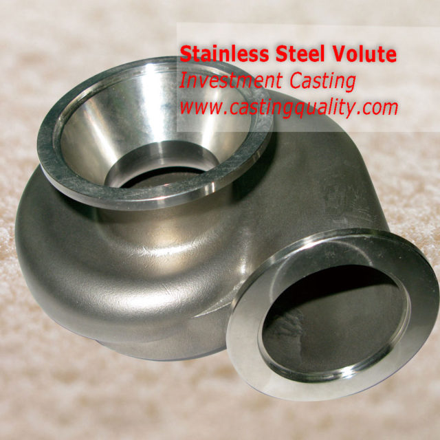 Stainless Steel Precision Casting, pump volute